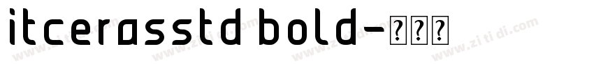 itcerasstd bold字体转换
